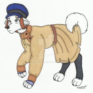 anya  as a samoyed by cqmorrell-d6wkskl