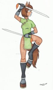 kung fu horse anthro by cqmorrell-d8cr9gv