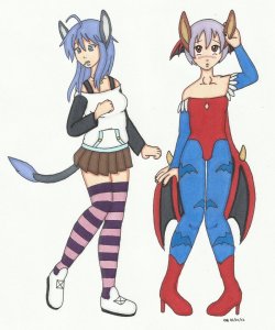 mizore and lilith donkeygirls by cqmorrell-d5jnce7