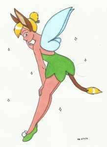 tinker bell donkeygirl by cqmorrell-d4vdzyv