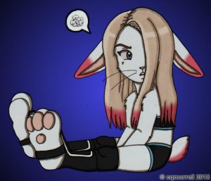 bitty bratty backlash bunny  by cqmorrell