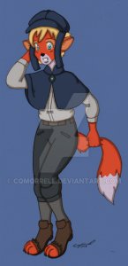 blossom detective fox by cqmorrell
