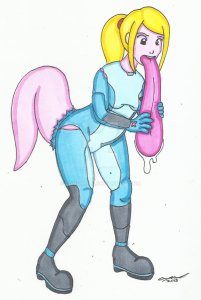 commission  licky suit samus by cqmorrell