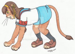 haruhi lion tftg by cqmorrell