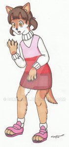 nanako werewolf by cqmorrell