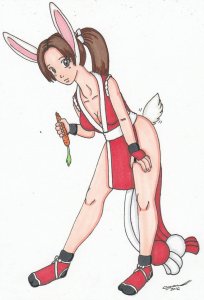 queen of furries  mai shiranui by cqmorrell