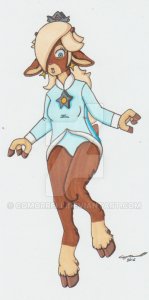 rosalina the red nose reindeer by cqmorrell