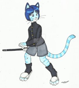 tomboy catgirl by cqmorrell