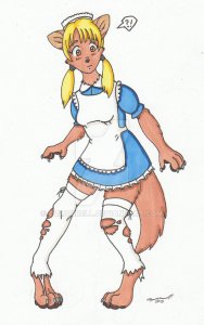 werewolf maid by cqmorrell